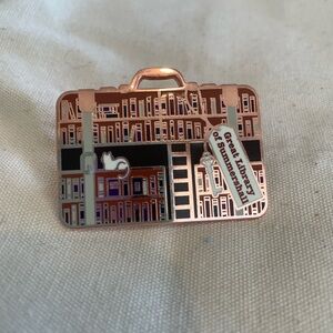 Library Bookshelf Enamel Pin